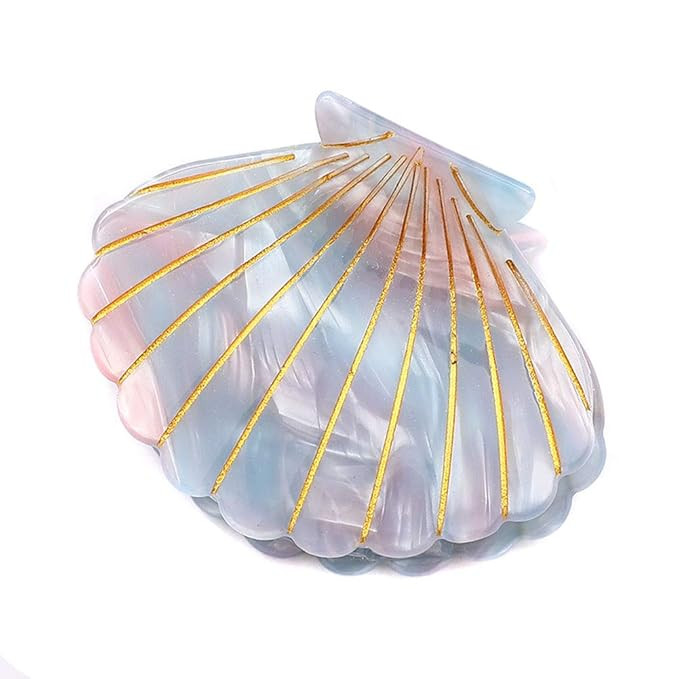 Shell Jaw Clip Hair Claw Clip Clamps Resin Hair Clips Marble Pattern Hairpins Hair Accessories fo... | Amazon (US)