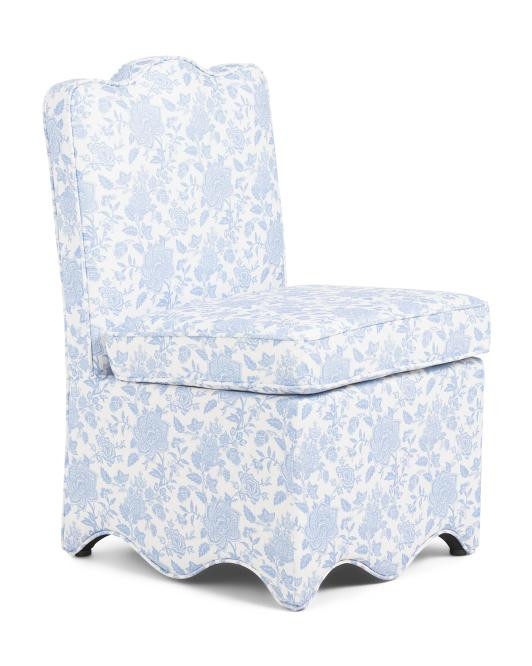 20.5x33 Scalloped Bottom Skirted Anywhere Chair | TJ Maxx