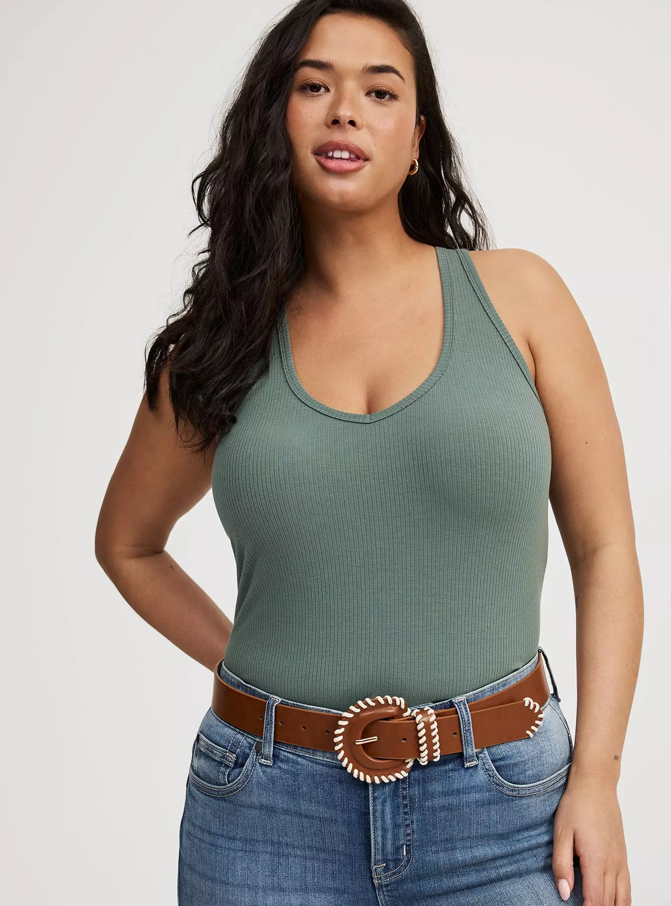 Whipstitch Denim Belt | Torrid (US & Canada)
