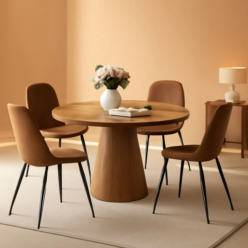 Luxurious Round Space Saving Dining Table Set For Four | Shop Simon