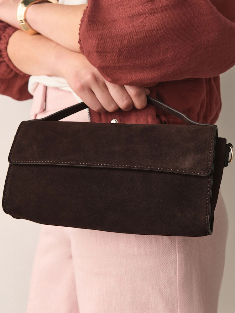Buy Chocolate Brown Leather Top Handle Bag from Next United Arab Emirates | Next UAE