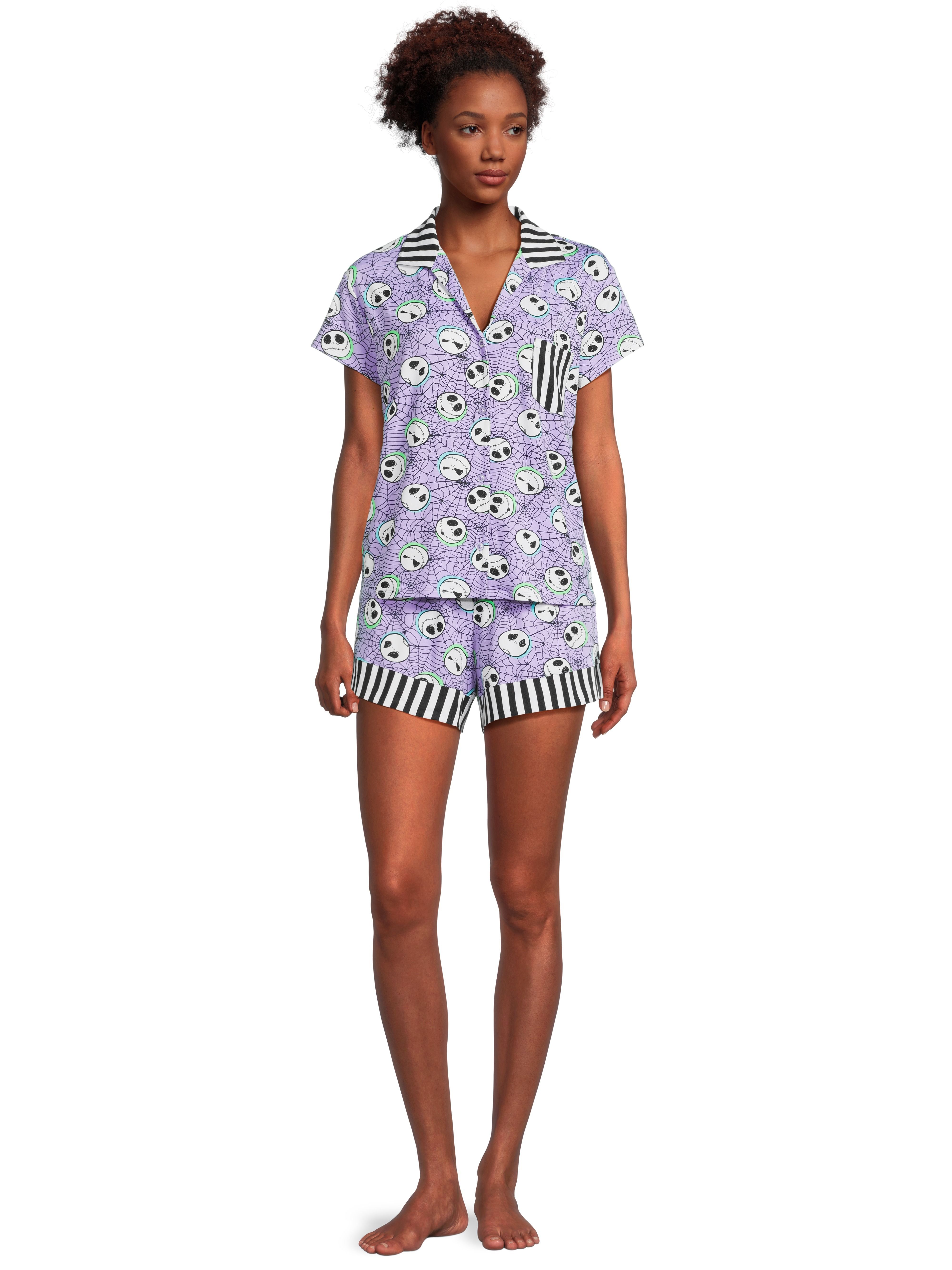 Disney Nightmare Before Christmas Women's Top and Shorts Pajama Set, 2-Piece, Sizes XS-3X | Walmart (US)