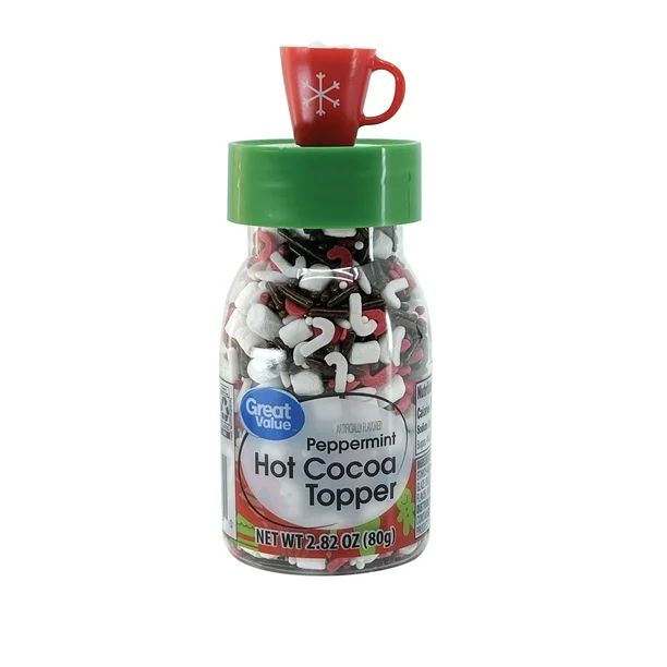 Great Value Peppermint Hot Cocoa Topper, 2.82 oz - Walmart.com | Walmart (US)