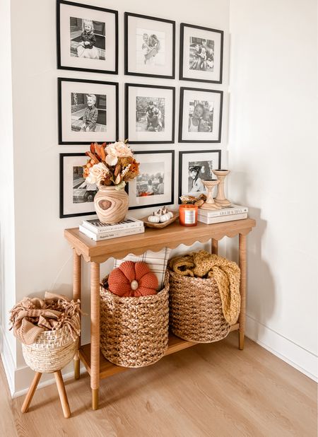 Easy fall decor idea for a little table with new @walmart finds. 🍂🙌🏻 Get free delivery on decor if you’re a Walmart+ member! Lots of other benefits too, but free delivery is my fave. And you can try out the free 30 day trial if you’re not already a Walmart+ member. 

*$35 order minimum. Restrictions apply. #walmartpartner #WalmartPlus 