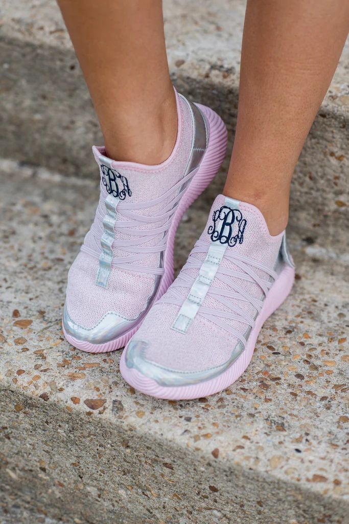 Active Imagination Sneakers, Metallic Pink | The Mint Julep Boutique