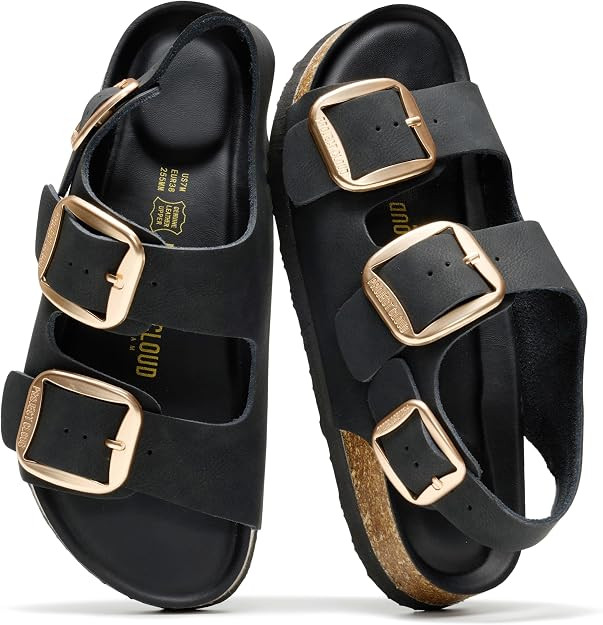 Project Cloud 100% Genuine Leather Beach Sandals for Women 2026 with Lightweight & Comfortable Sl... | Amazon (US)