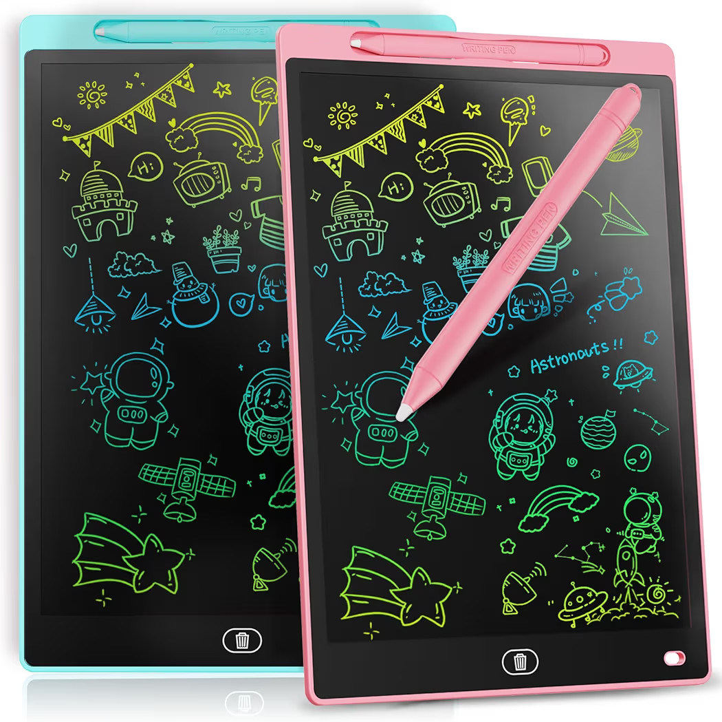 [2 Pack] Genialba LCD Writing Tablet 8.5-Inch Colorful Doodle Board, Toddler Learning Educational... | Amazon (US)