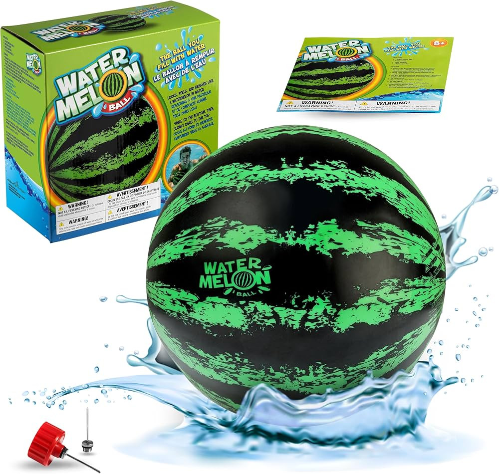 Watermelon Ball The Original Pool Toys for Kids Ages 8-12 - 9 Inch Pool Ball for Teens, Adults, F... | Amazon (US)