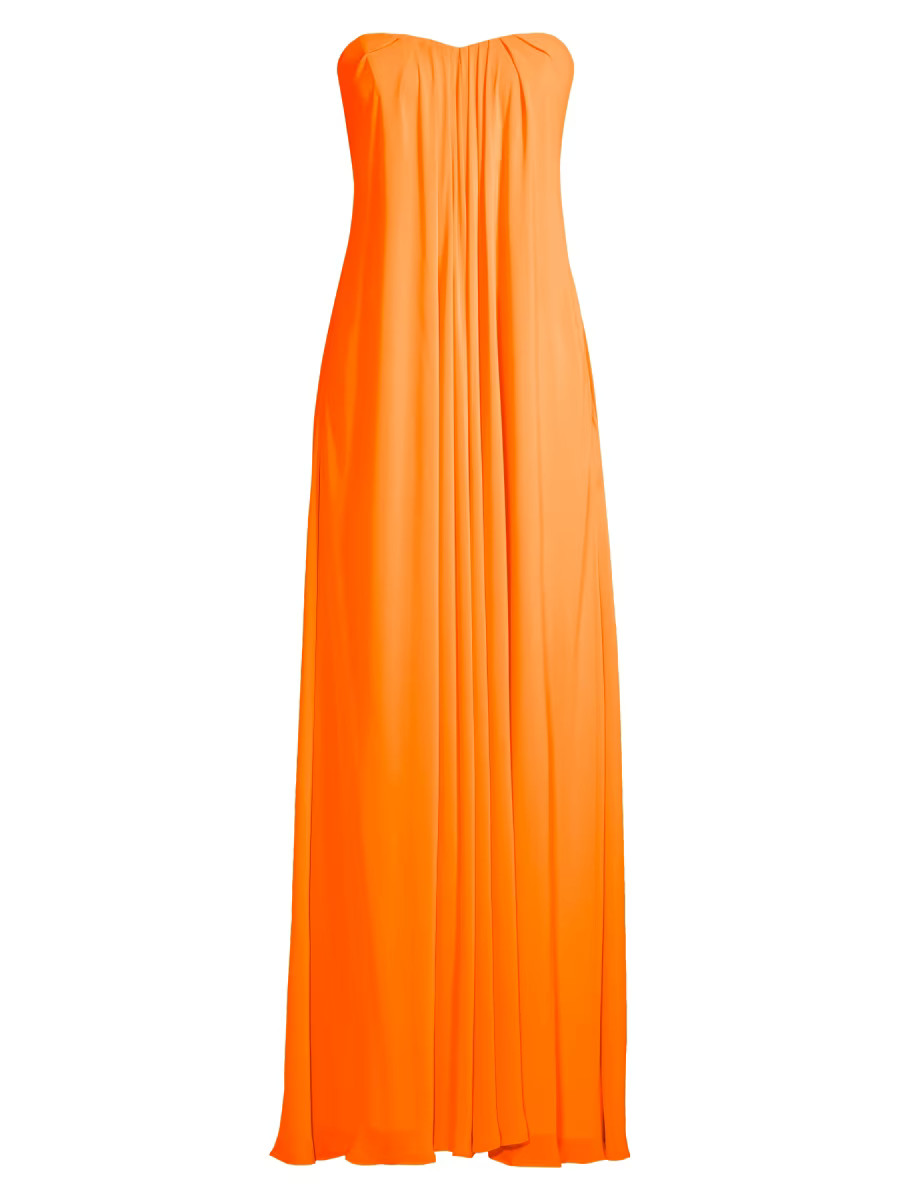 Strapless Chiffon Maxi Dress | Saks Fifth Avenue