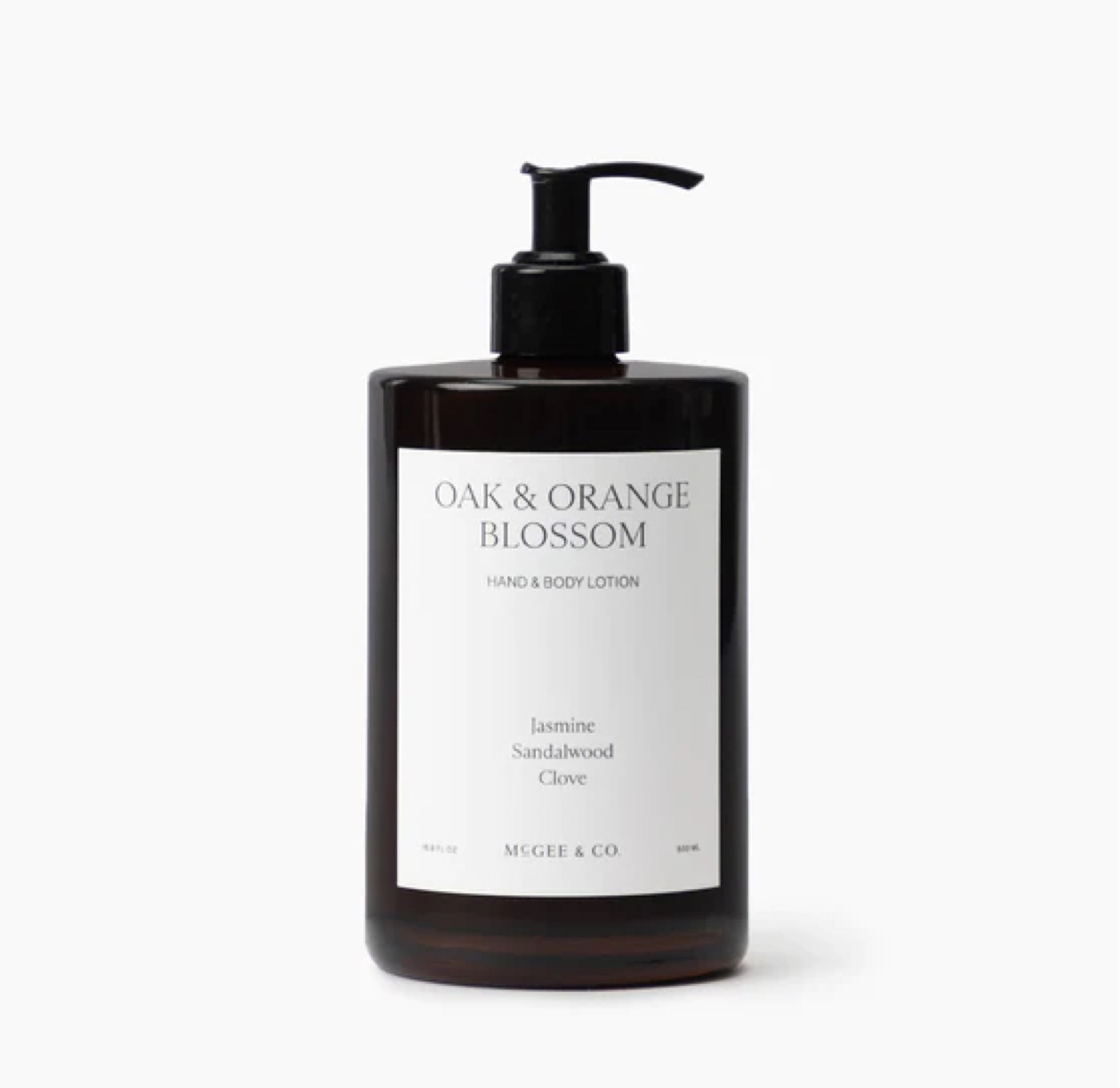 McGee and Co 
Oak & Orange Blossom Lotion 