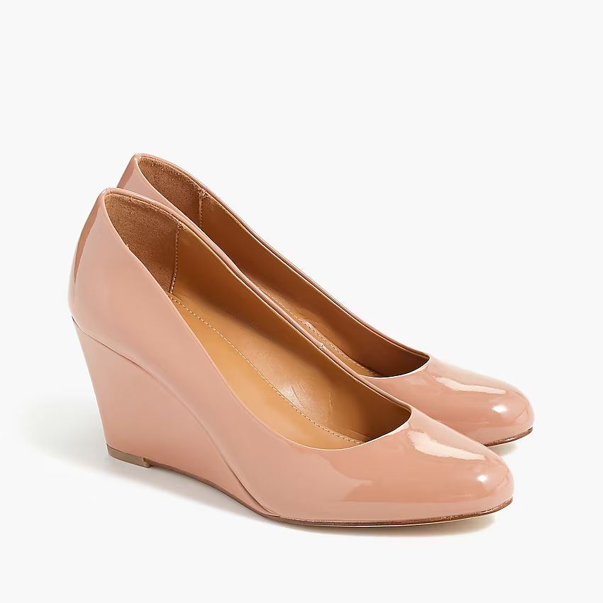 Sylvia patent wedges | J.Crew Factory