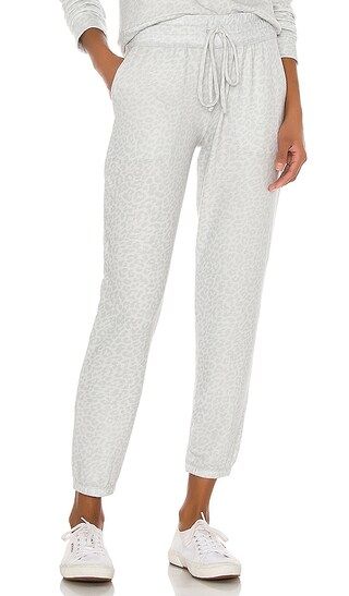 Beyond Yoga Easy Sweatpant in Gray Leopard from Revolve.com | Revolve Clothing (Global)