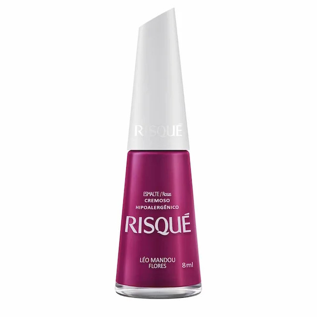 Esmalte Cremoso Risqué Léo Mandou Flores Hipoalergênico com 8ml | Drogasil (BR)