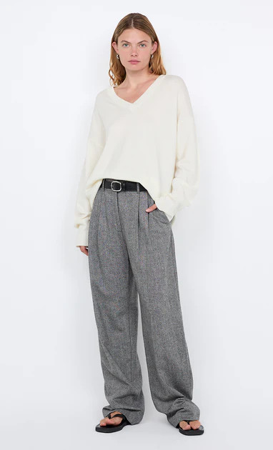 BRINLEY PANT - SALT & PEPPER WEAVE | Bec & Bridge (Global)