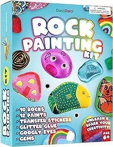 Rock Painting Kit for Kids - Arts and Crafts for Girls & Boys Ages 6-12 - Craft Kits Art Set - Su... | Amazon (US)