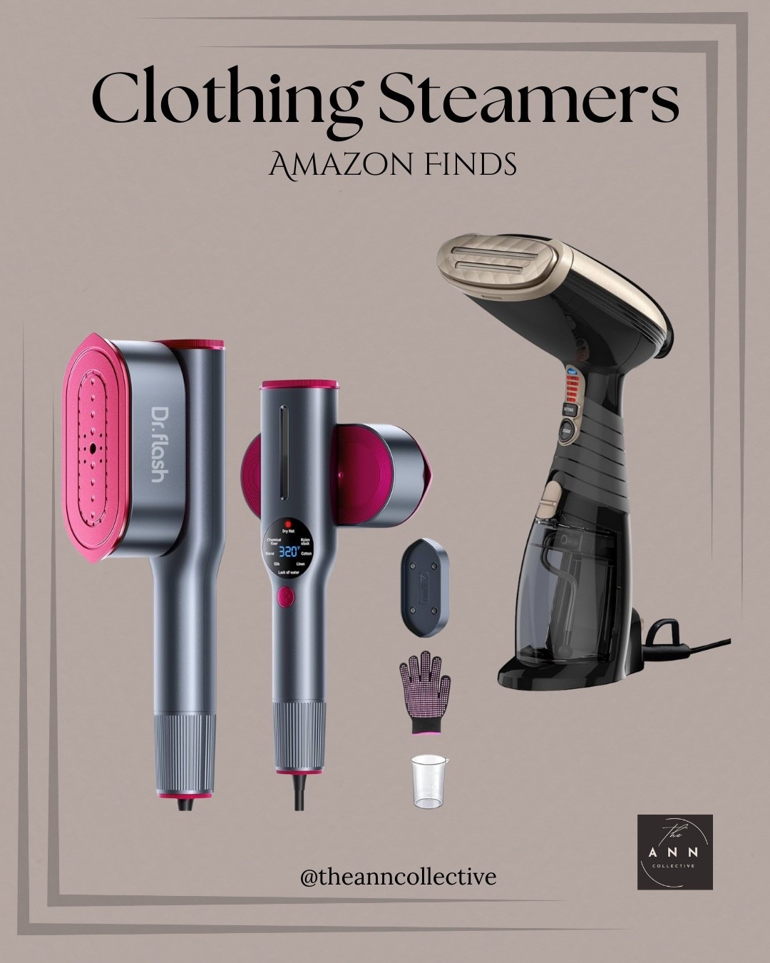 Small compact travel ready clothing steamers that actually get the job done fast. These are compact, easy to use and perfect for keeping outfits looking wrinkle free without pulling out the bulky  iron.

#AmazonFashion #AmazonStyle #AmazonHome #AmazonFavorites #LTKFinds #LTKunder50 #LTKstyletips #LTKhome 

#LTKFindsUnder50 #LTKHome #LTKSaleAlert