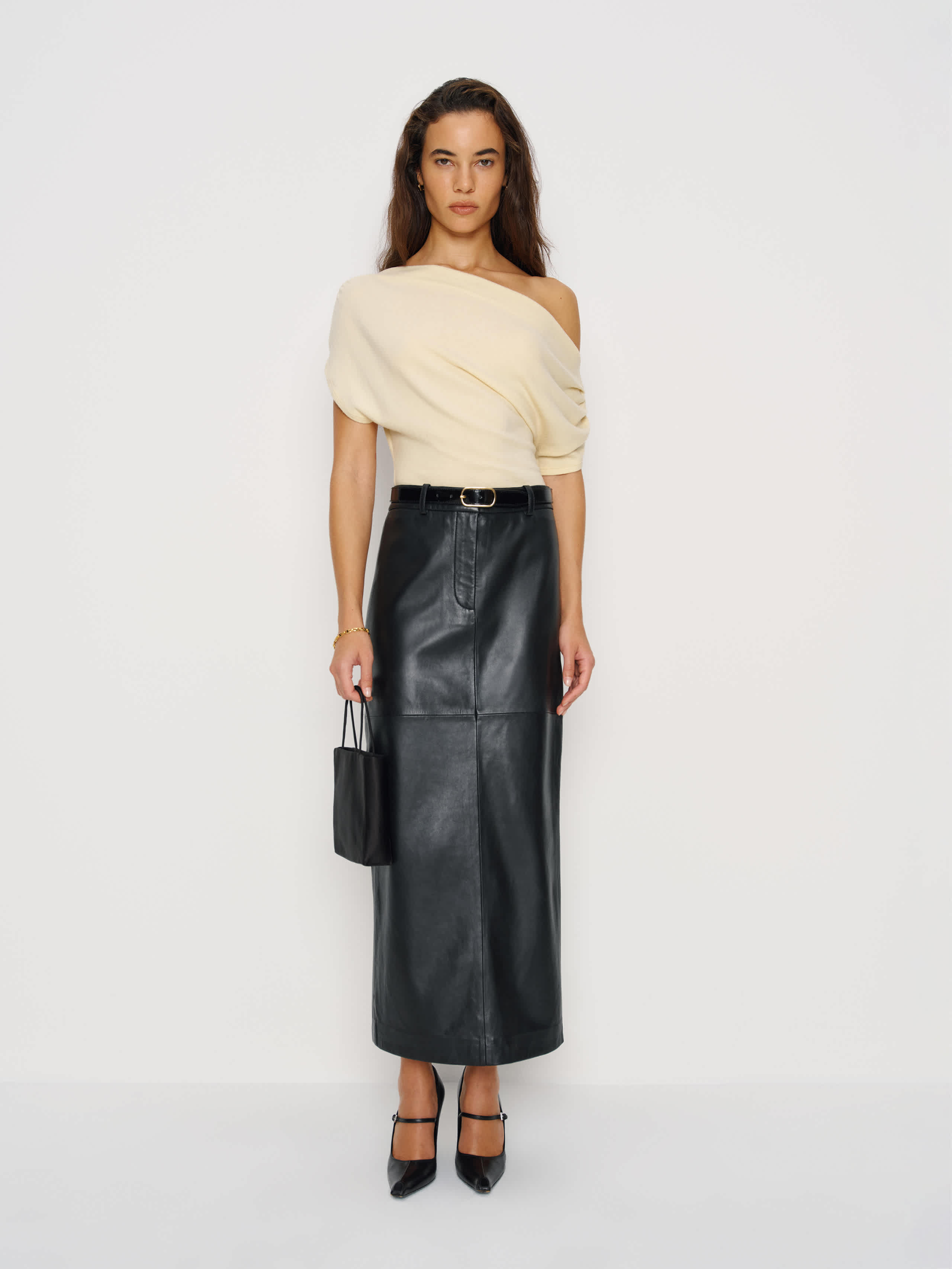 Reformation Iris Knit Top Yellow Medium | Reformation (Global)