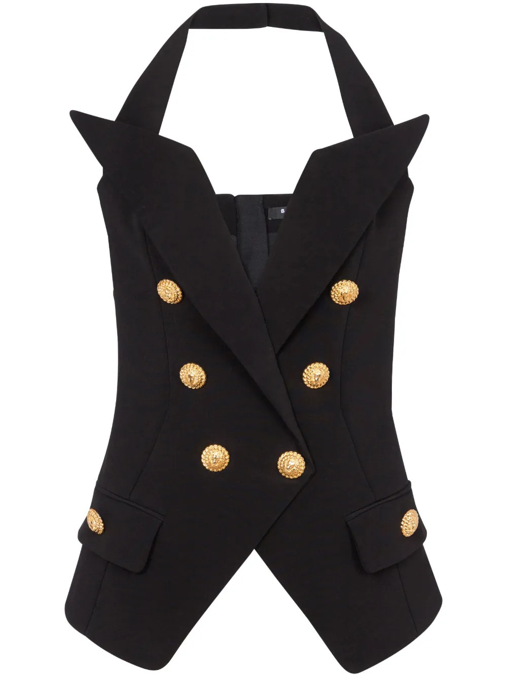 Balmain Haut Croisé à dos-nu - Farfetch | Farfetch Global