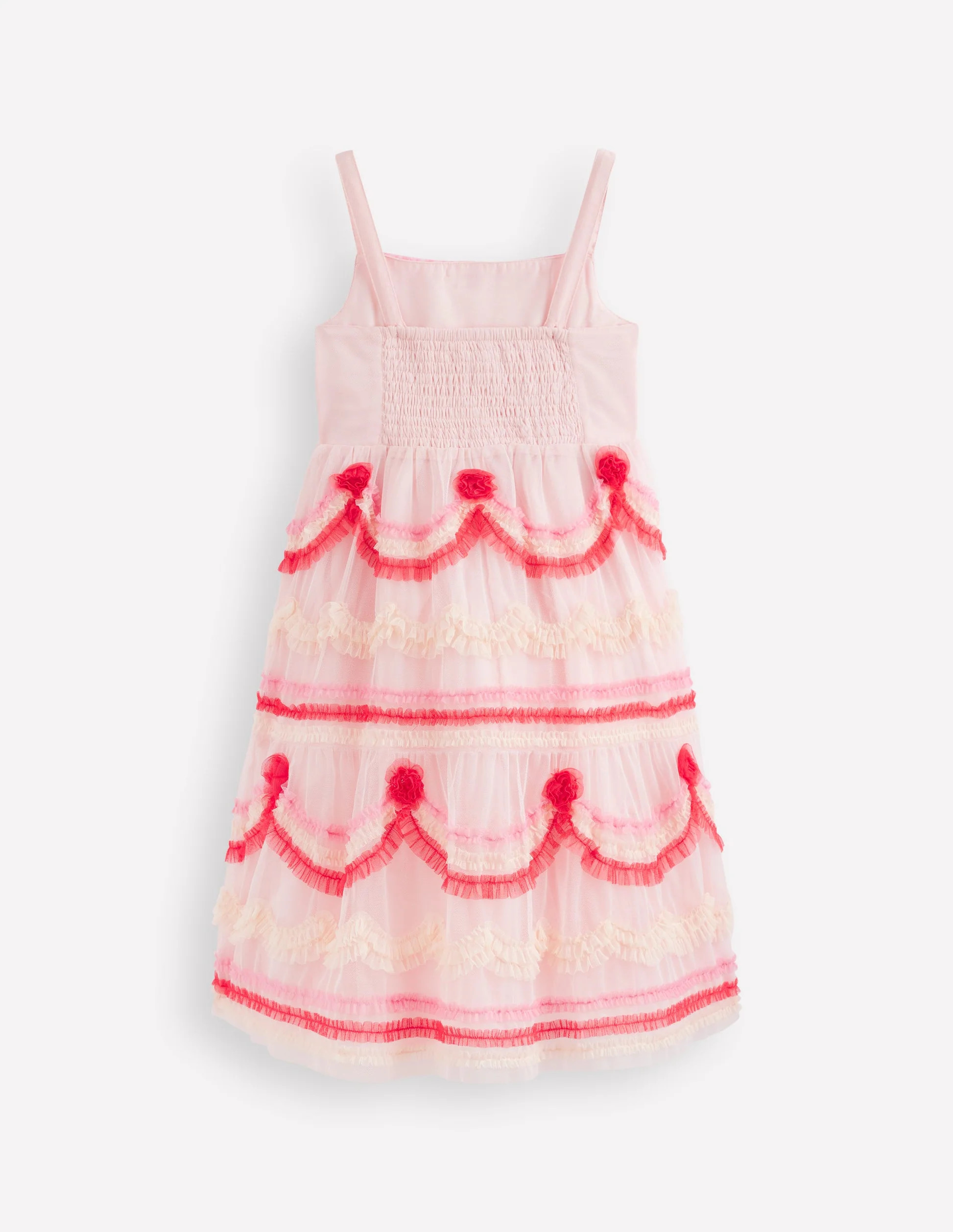 Tiered Cake Tulle Dress-Chalk Pink Cake | Boden (US)