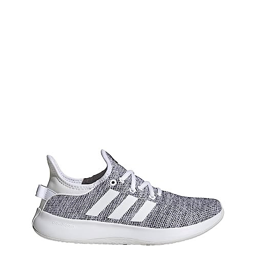 adidas Women's Cloudfoam Pure Sneaker, White/White/Black, 5.5 | Amazon (US)