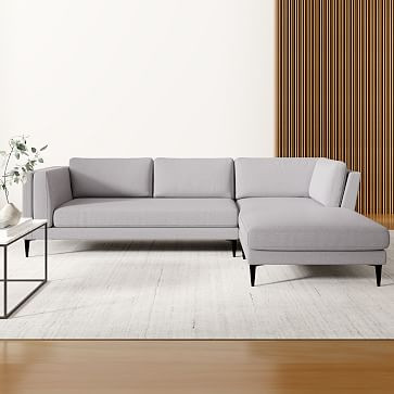 Anton 3-Piece Ottoman Sectional (104") - Metal Legs | West Elm (US)