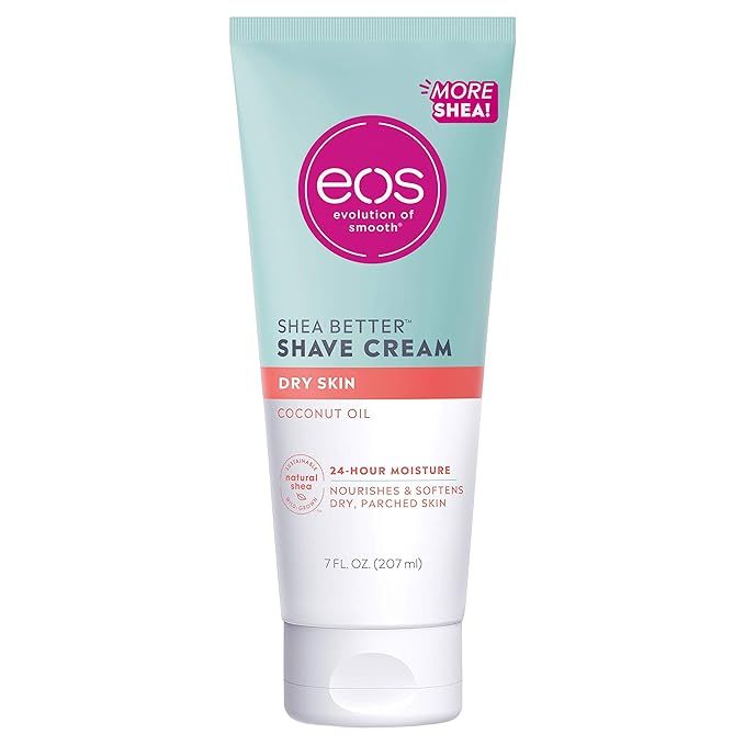 eos Shea Better Dry Skin Shaving Cream for Women | Shave Cream, Skin Care and Lotion with Coconut... | Amazon (US)