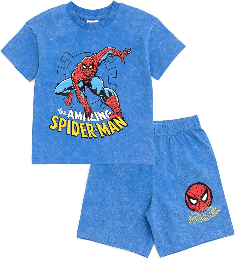 Marvel Avengers Spiderman T-Shirt and French Terry Shorts Set | Amazon (US)