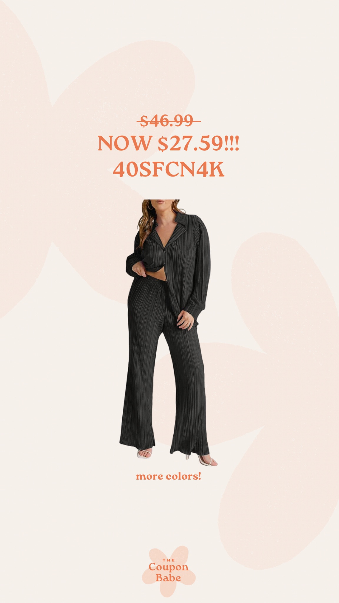 40SFCN4K 

Perfect fall set on Amazon! 

Fall matching set, teacher outfits, easy outfits, matching set, travel set

#LTKstyletip #LTKSale #LTKGiftGuide