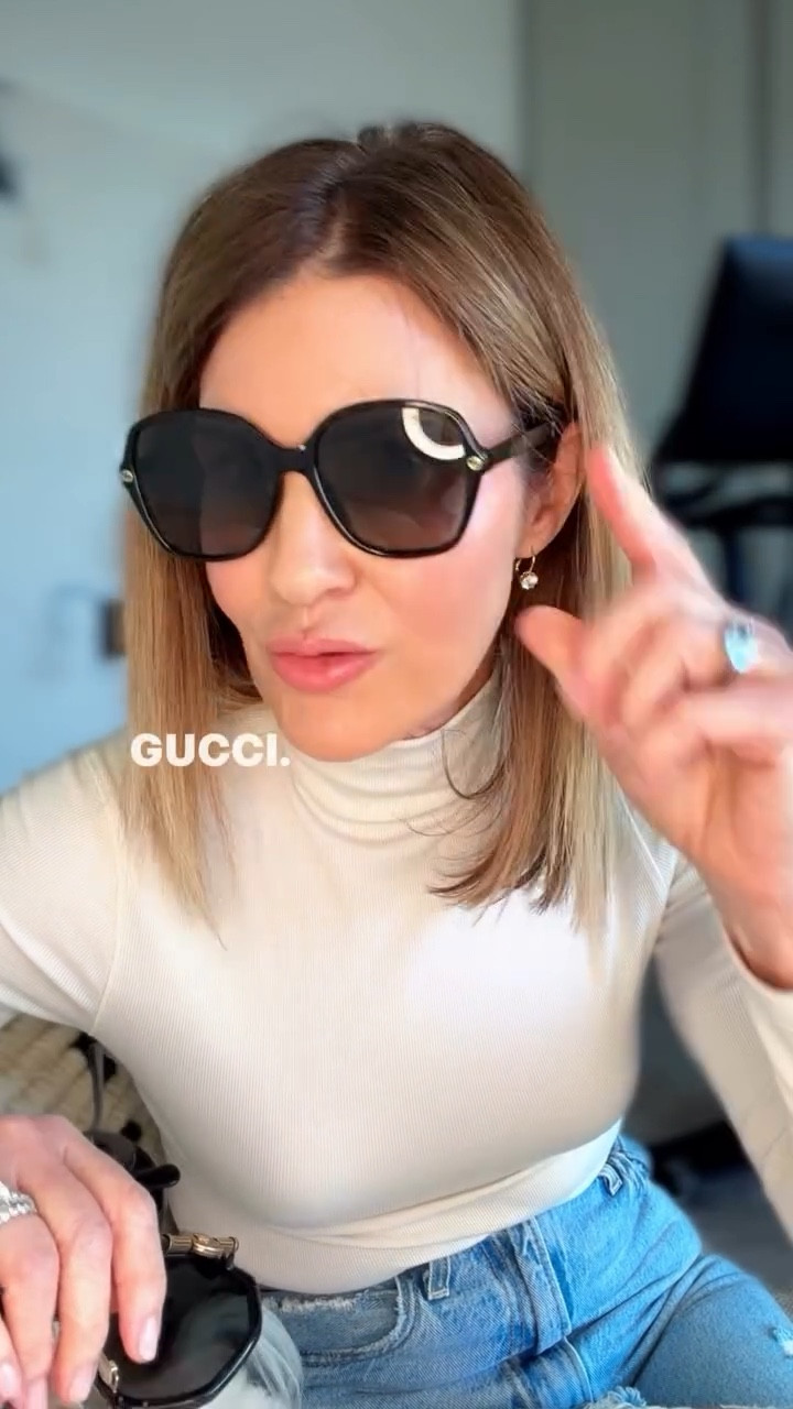 Linking the sunglasses still available + similar round oversized ones 