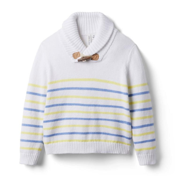 Striped Shawl Collar Sweater | Janie and Jack