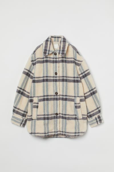Faux shearling shirt jacket | H&M (UK, MY, IN, SG, PH, TW, HK)