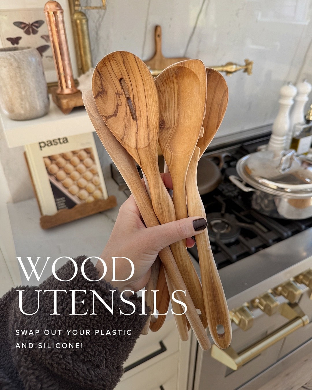 Low-Tox living kitchen - wood utensils 

#LTKHome