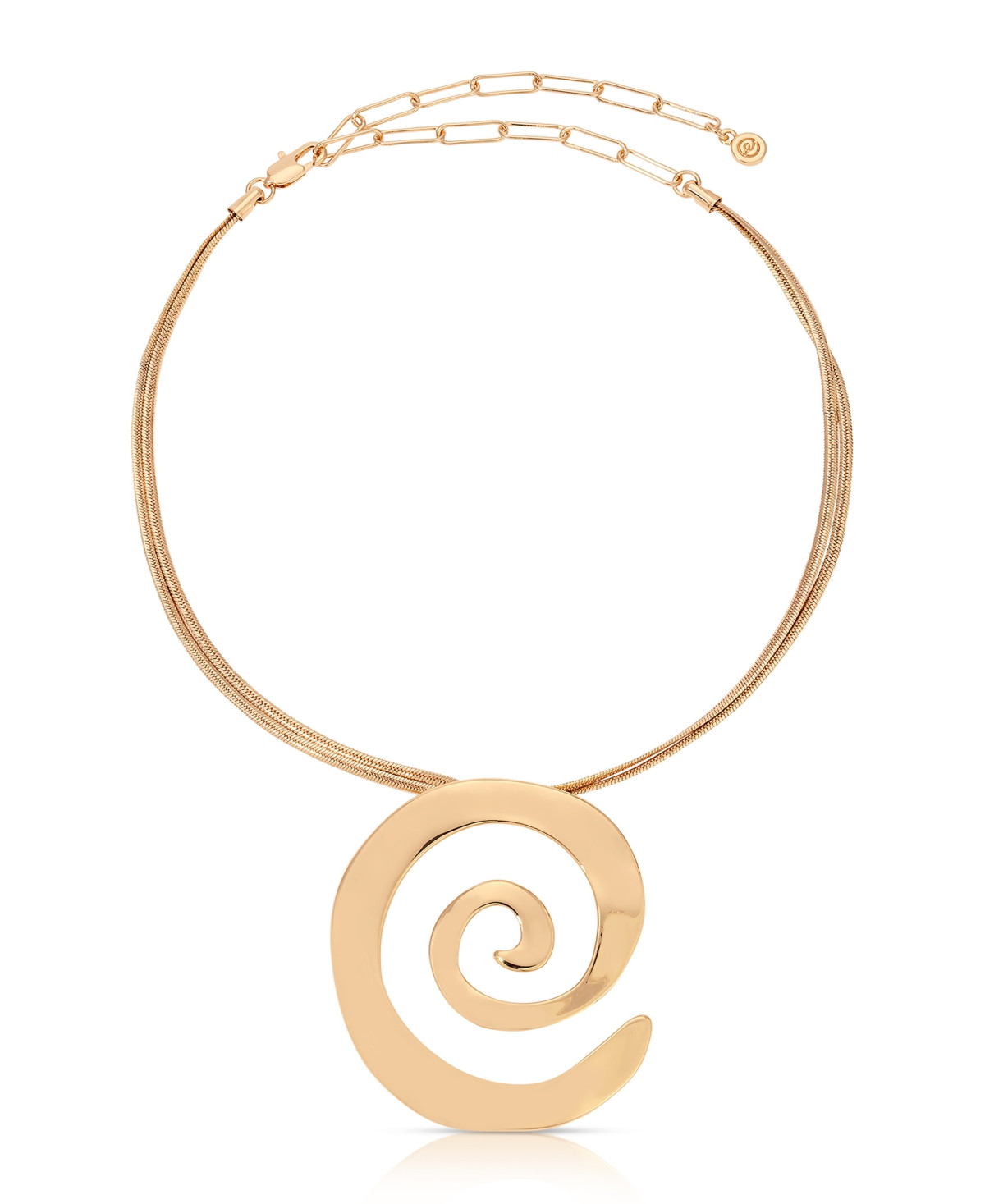 Ettika Aura Swirl Pendant Necklace - Gold | Macy's