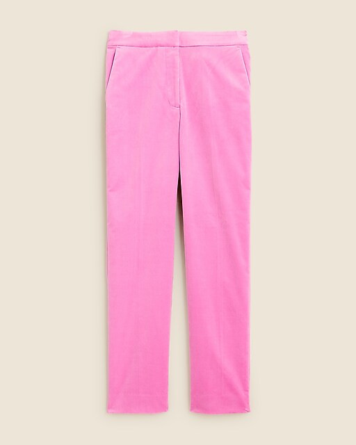 Kate straight-leg pant in stretch velvet | J. Crew US