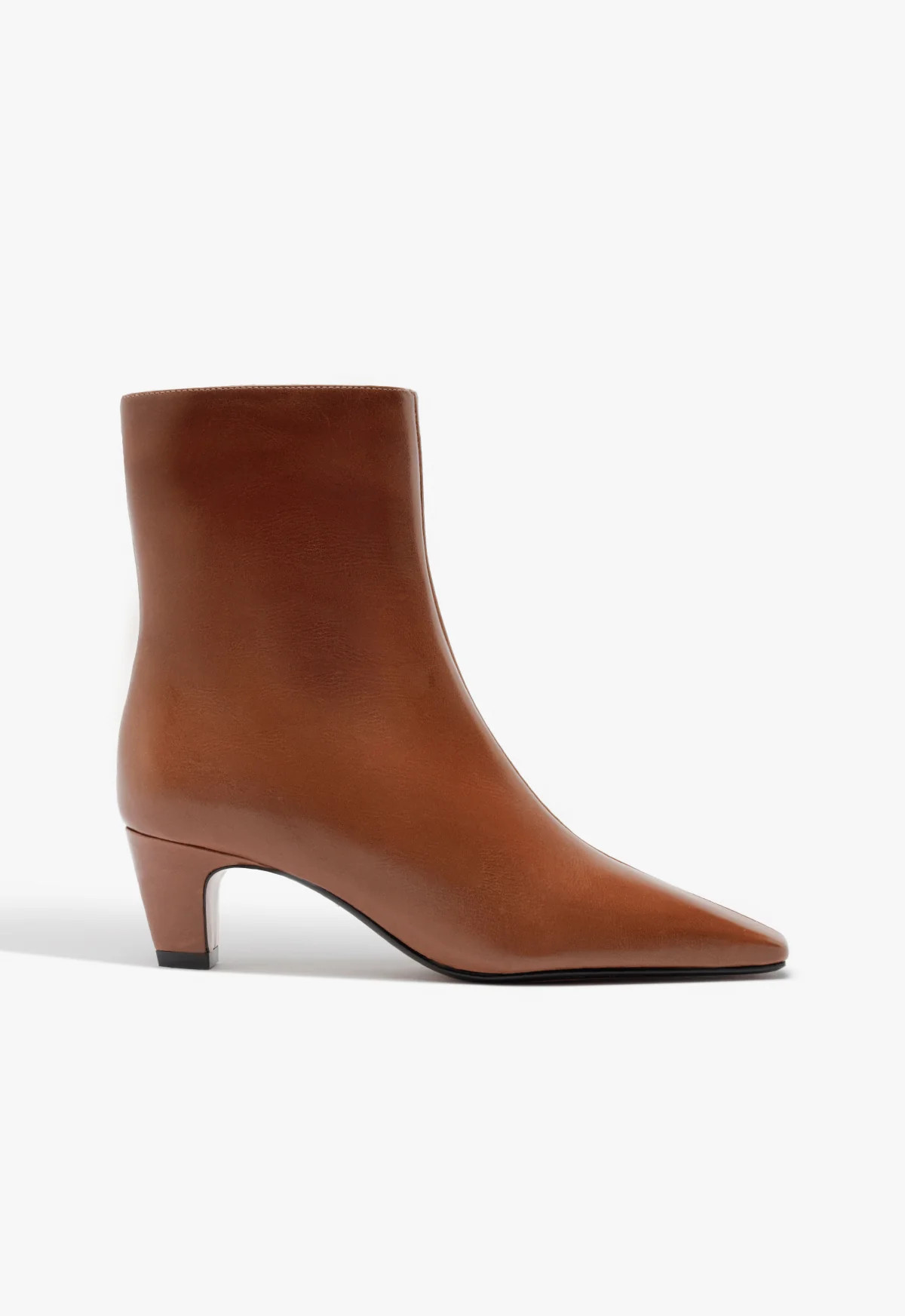 Caramel Leather Bootie Dellia | SCHUTZ | Schutz (US)