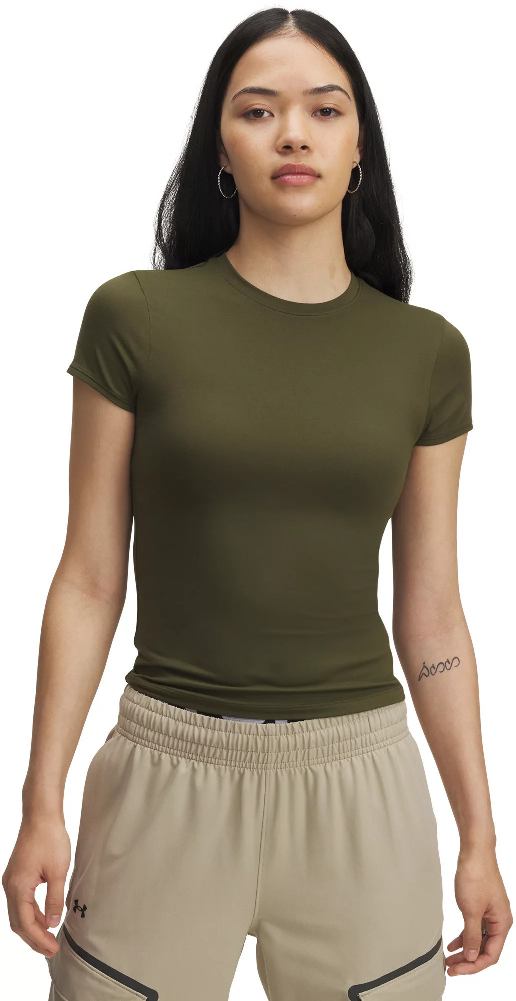 Under Armour Women's Meridian Core Short Sleeve T-Shirt, Medium, Expedition Green | DICK'S Sporting Goods