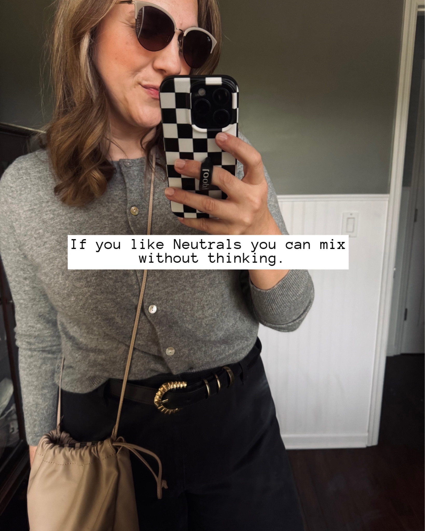 OOTD 
Sweater - Quince - up a size 
Jeans - Old from Target but linking others 
Belt - Natalie Borton Designs
Bag- Abby Alley  
Makeup - @Merit & @DIBS Beauty 

#LTKSeasonal #LTKOver40 #LTKootd