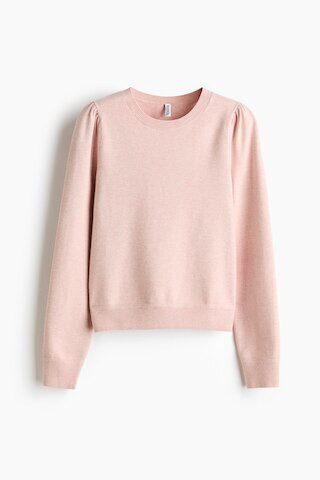 H & M - Puff-Sleeved Sweater - Pink | H&M (US + CA)