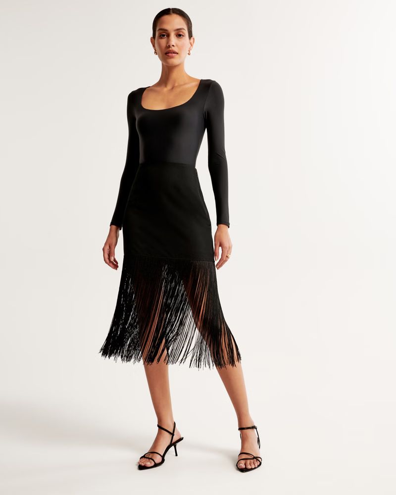 Women's Fringe Mini Skirt | Women's Bottoms | Abercrombie.com | Abercrombie & Fitch (US)