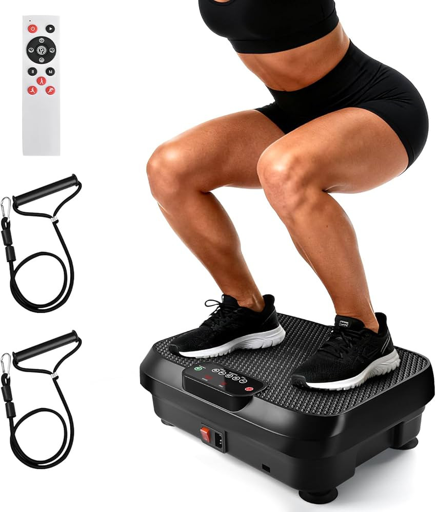 Vibration Plate Exercise Machine for Lymphatic Drainage Weight Loss,Whole Body Workout Vibration ... | Amazon (US)