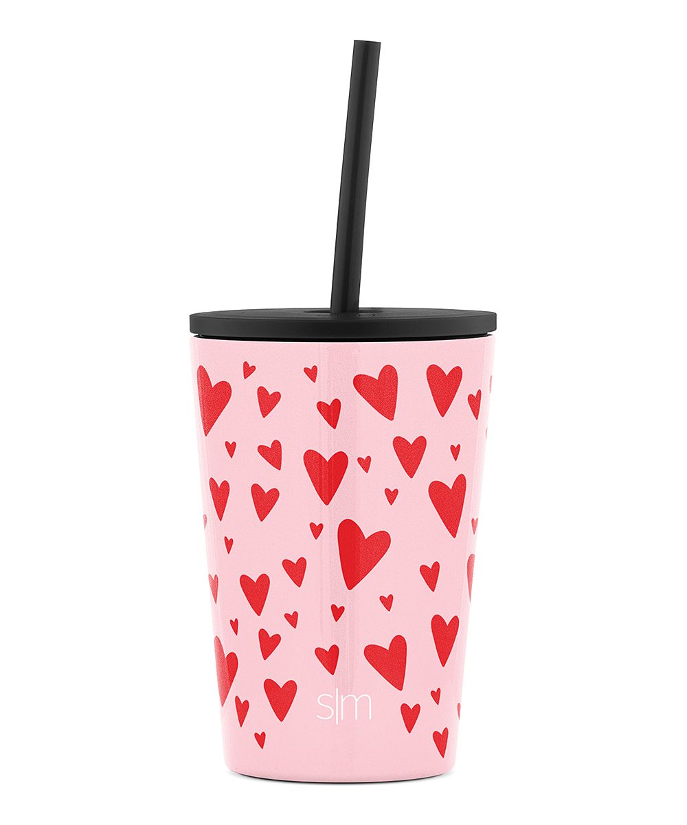 Simple Modern Tumblers - Pink & Black Hearts Tumbler | Zulily