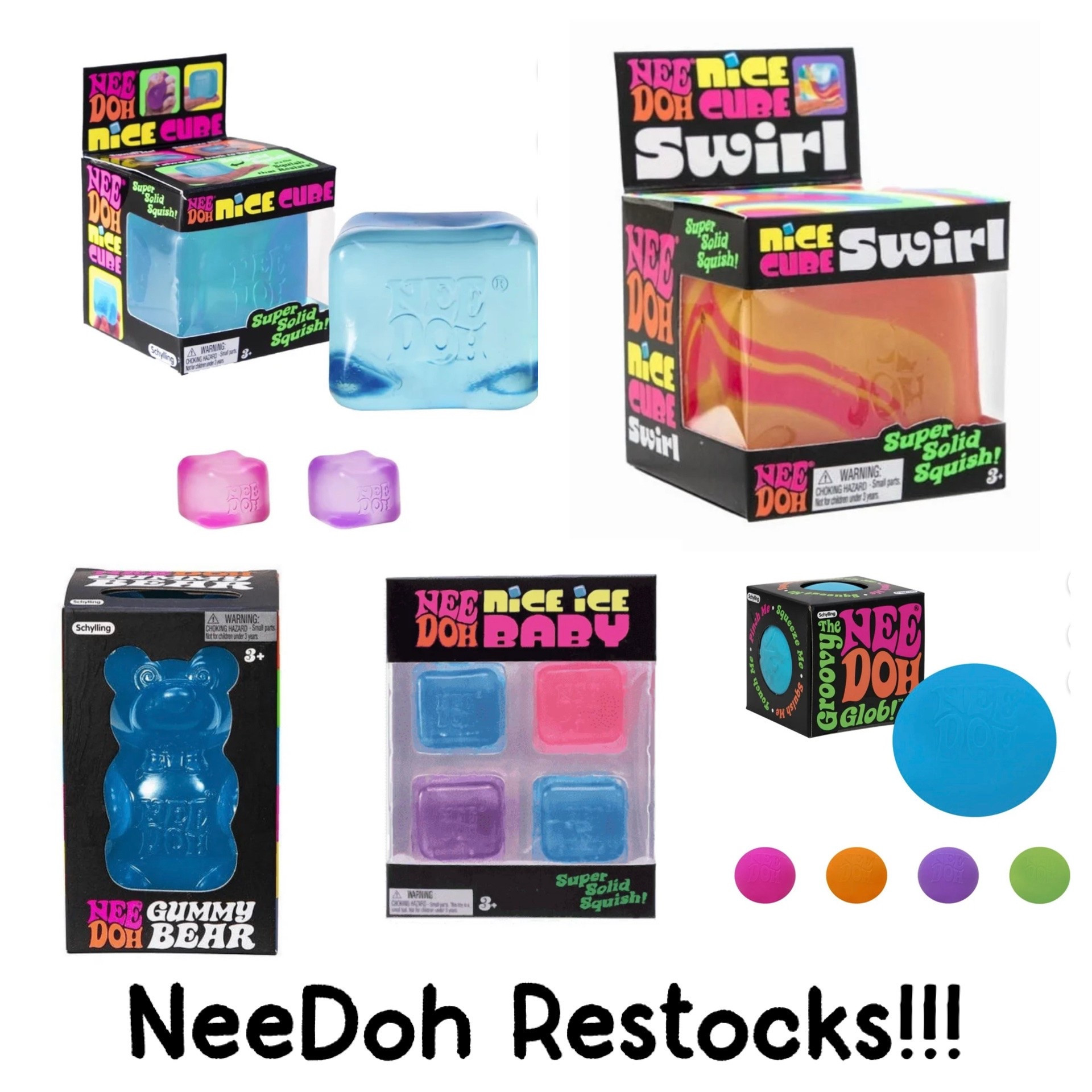 Good Morning! Walmart has several incredibly hard to find NeeDohs in stock this morning! These have been near impossible to find over the past months in stores or online since they’re so popular with kids - a restock like this will go fast for all options available!!!

#LTKSaleAlert #LTKKids #LTKHome