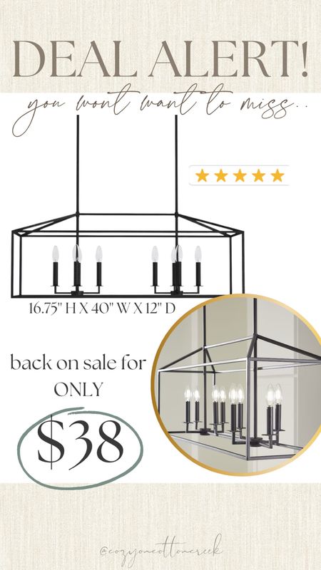 $38 chandelier
Light sale
Deal alert 

#LTKsalealert #LTKhome