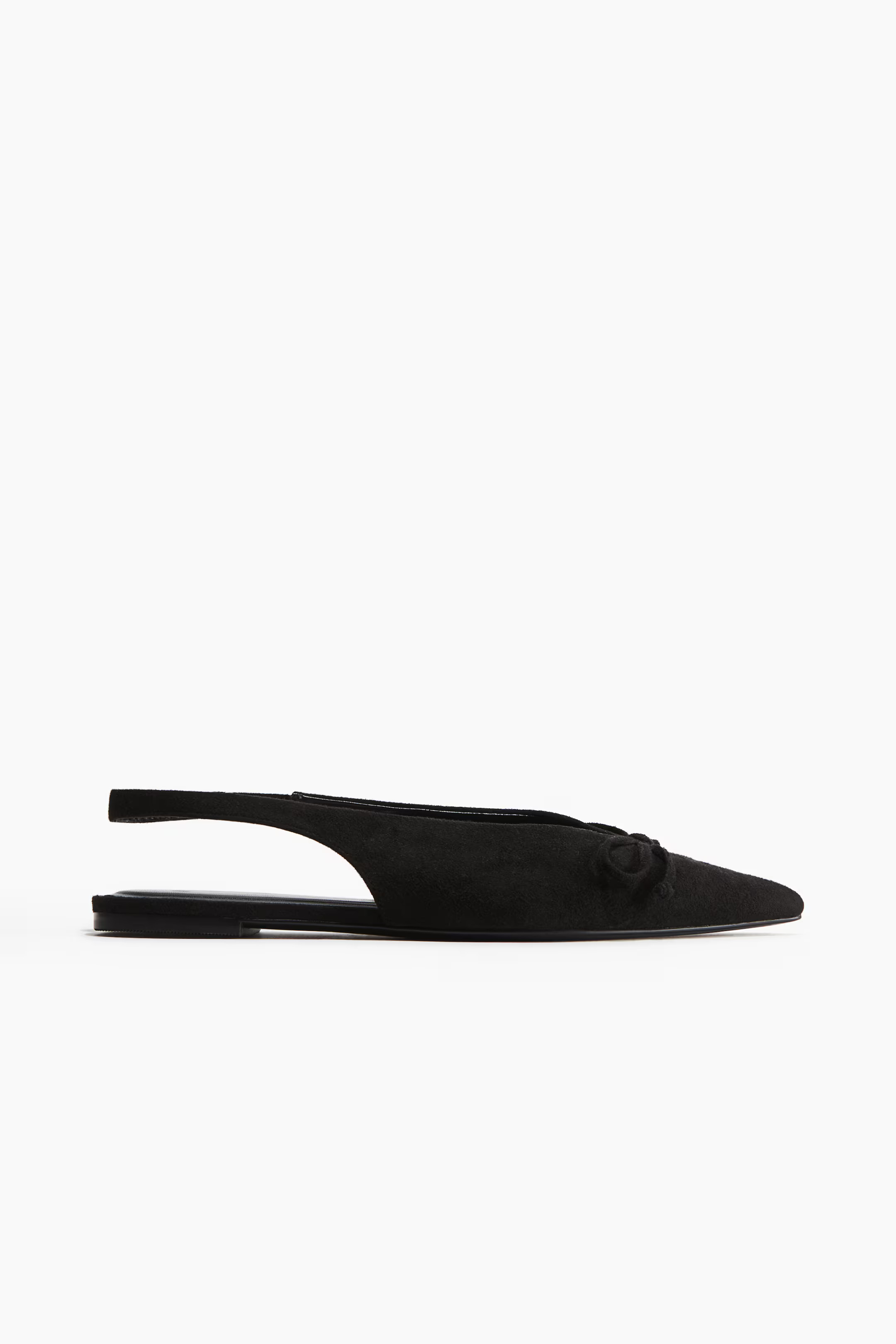 Bow-Decorated Slingbacks - Black - Ladies | H&M US | H&M (US + CA)