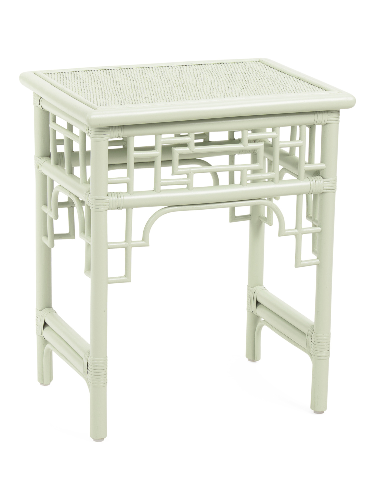 20x16x24 Fretwork Rattan Side Table | TJ Maxx