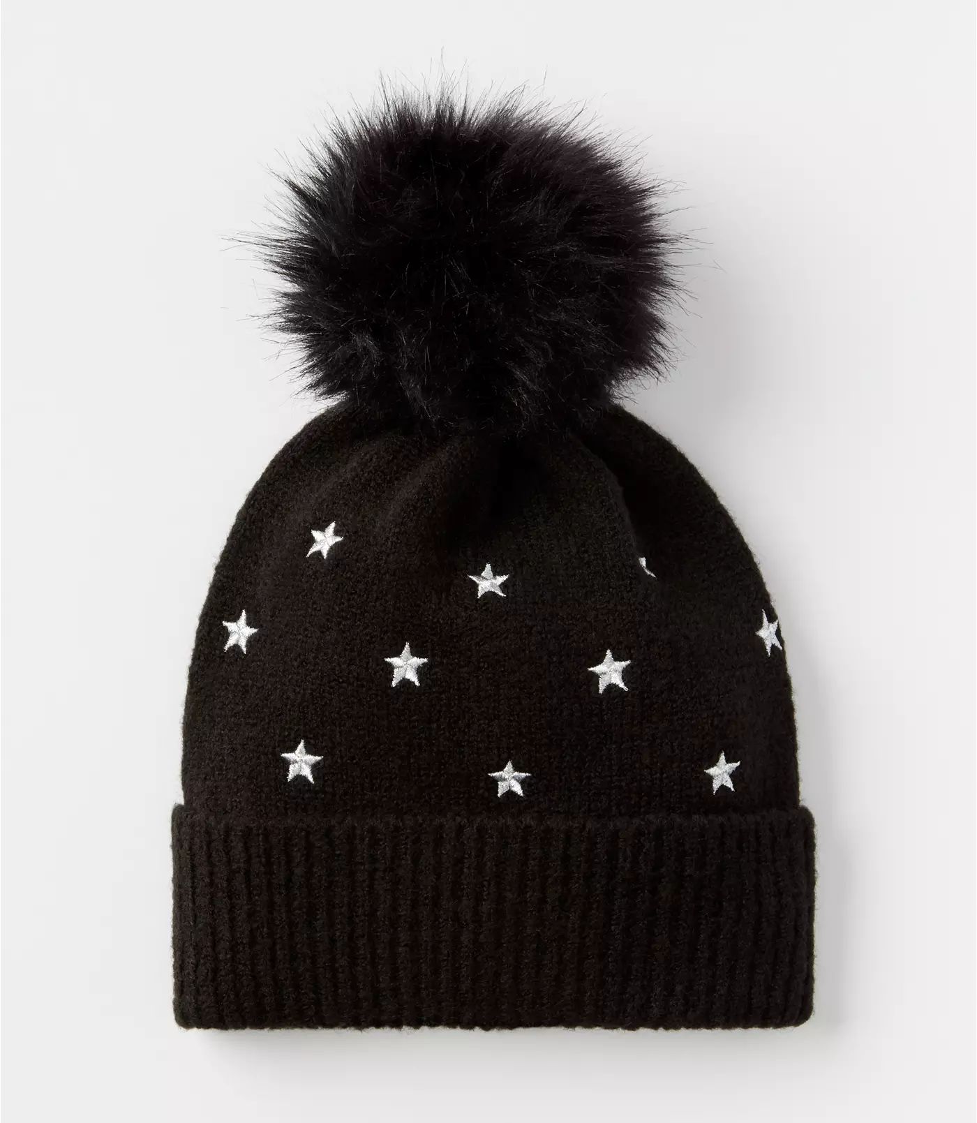 Star Faux Fur Pom Pom Hat | LOFT