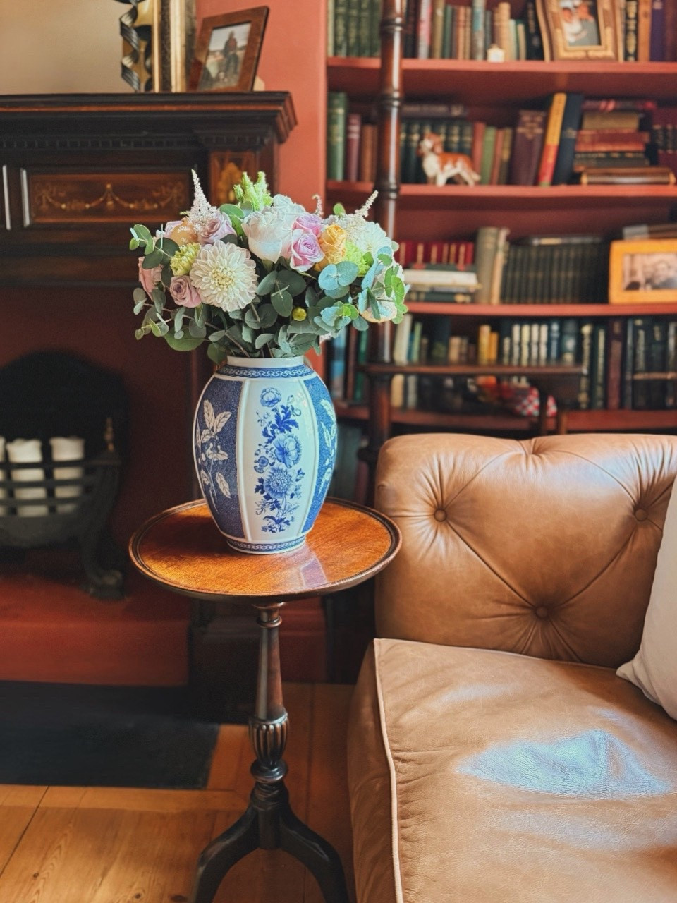Autumn vibes with my stunning Spode Blue Italian vase (gift idea) and Moyses Stephens flowers available to order to any address in the UK

#LTKautumn #LTKhome #LTKgiftguide