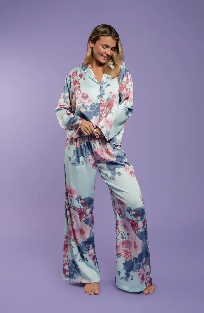 Midnight Bakery Georgia Stripe Pajamas | Nordstromrack | Nordstrom Rack