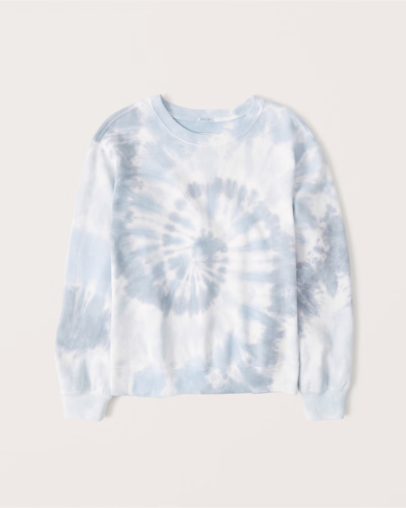 Women's Wash Effect Crew Sweatshirt | Women's Tops | Abercrombie.com | Abercrombie & Fitch (US)