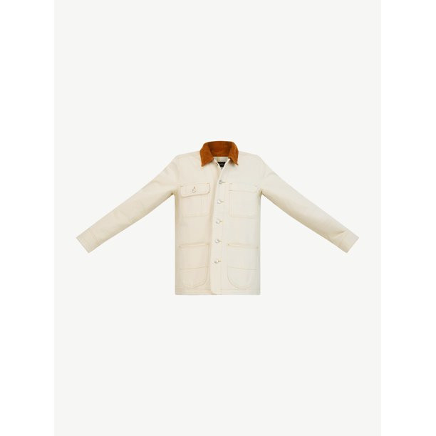 Free Assembly Women's Barn Jacket with Corduroy Collar - Walmart.com | Walmart (US)